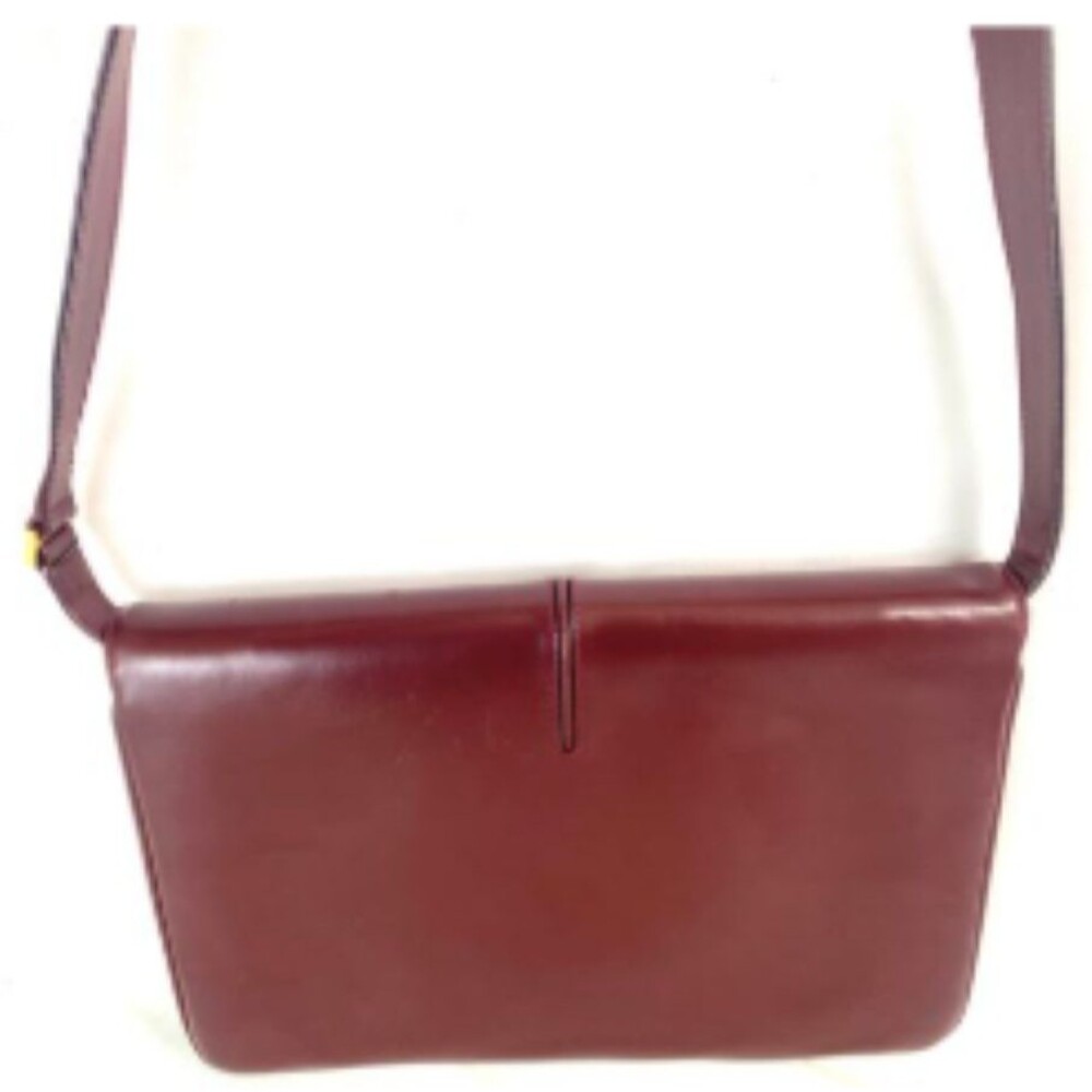 GUCCI Shoulder Bag Burgundy Leather 1955 Horsebit Gold Hardware Vintage - Picture 3 of 9